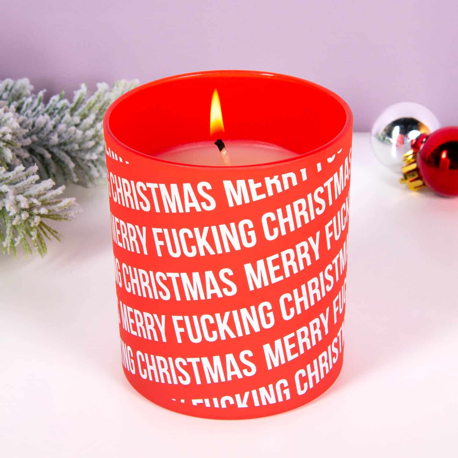 Merry Fucking Christmas kaars