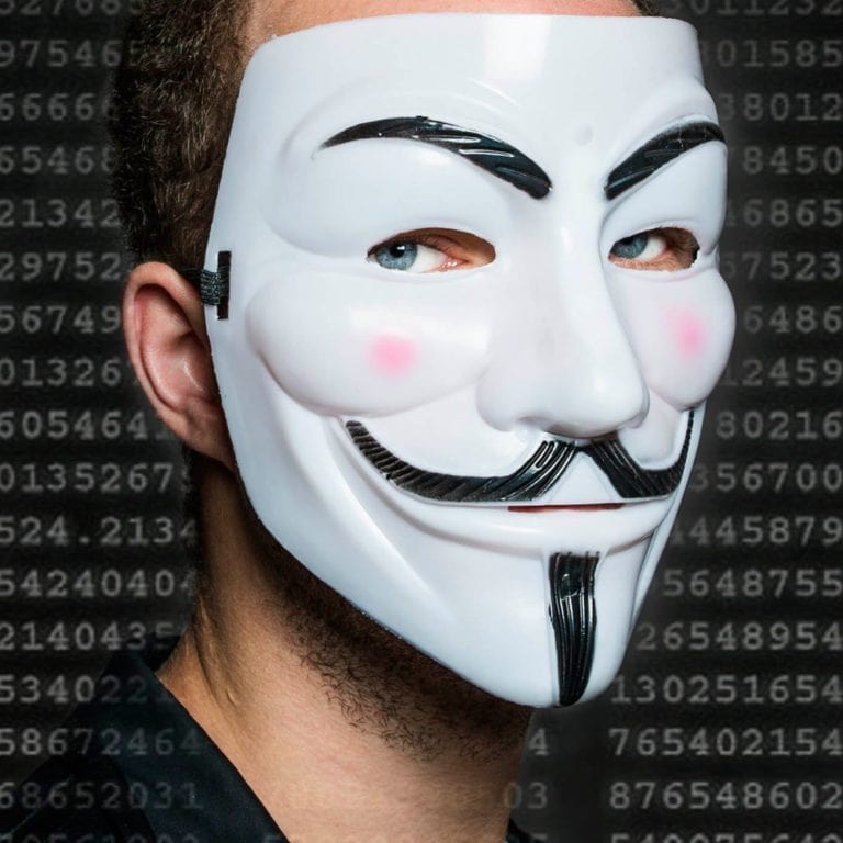 Guy Fawkes masker Ditverzinjeniet.nl