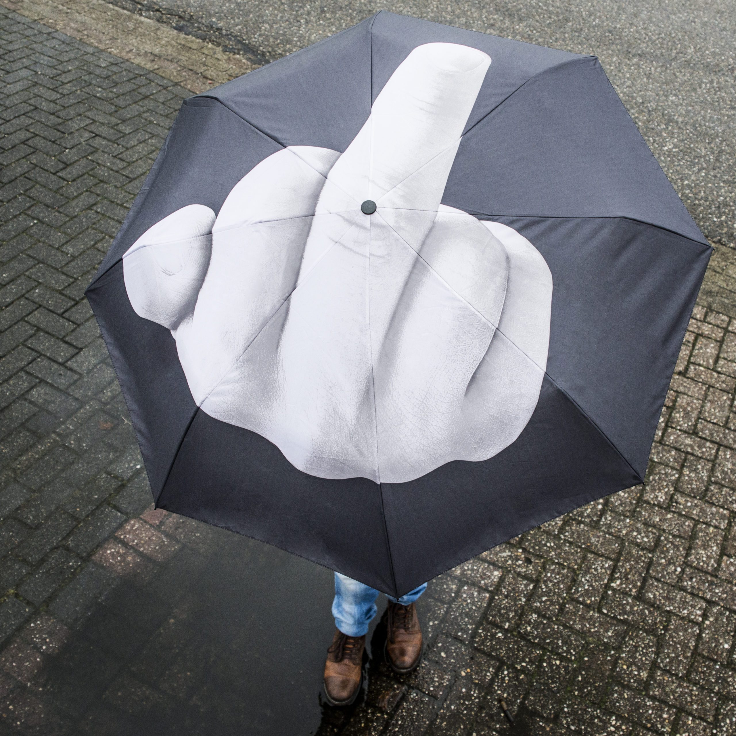 zelfmoord Kardinaal Ophef Middelvinger paraplu | Ditverzinjeniet.nl