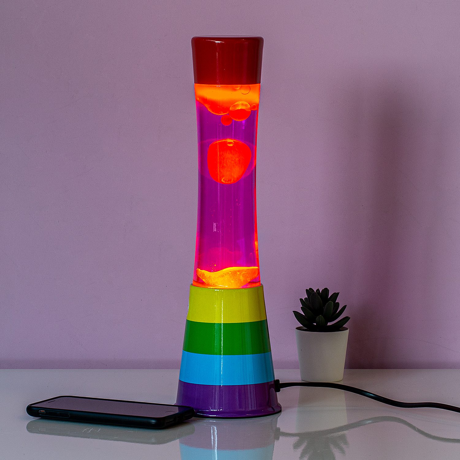troosten rollen multifunctioneel Regenboog lavalamp van Fisura bestel je online bij Ditverzinjeniet