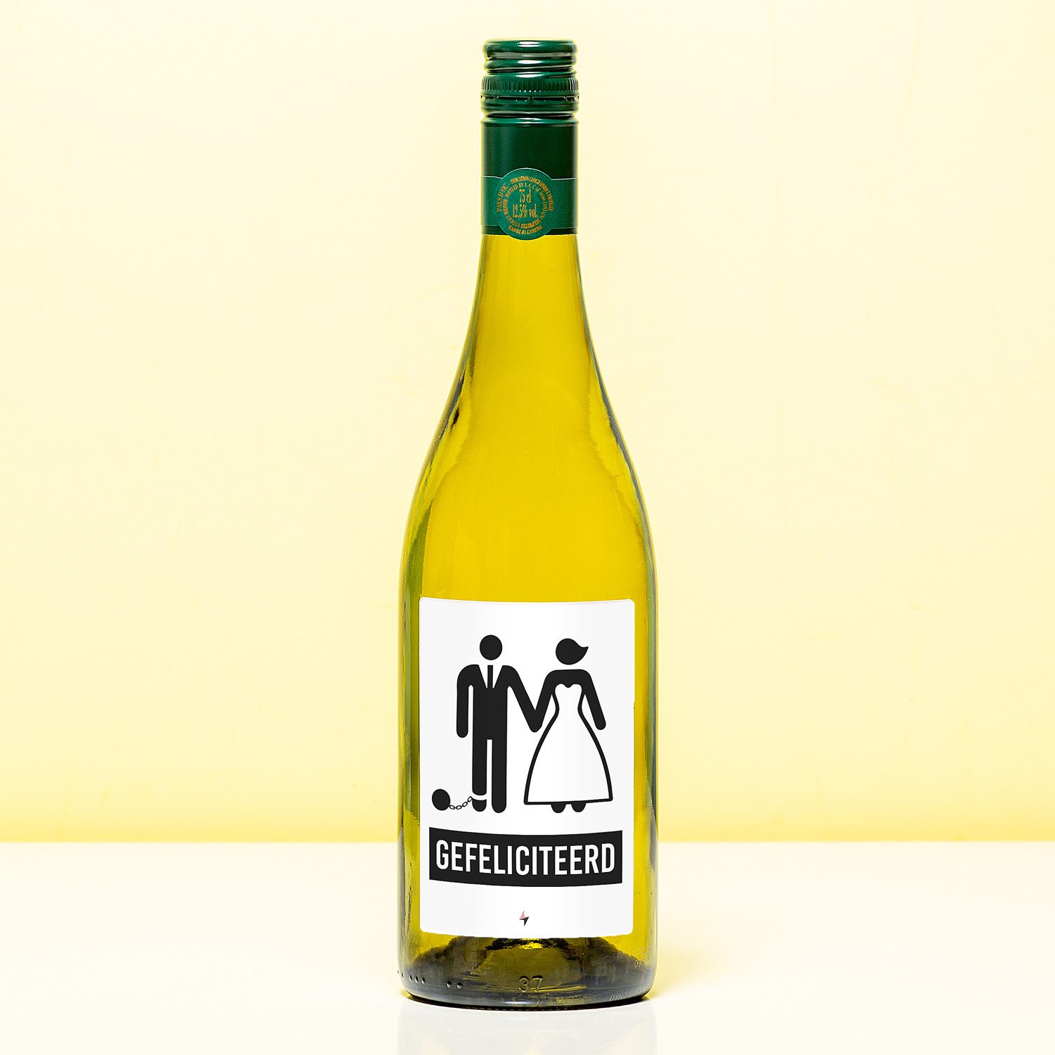 Wijnfles Game Over Bruidspaar - Wit (Sauvignon Blanc)